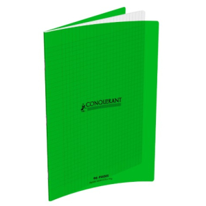 CAHIER PIQUE COUVERTURE POLYPRO A4 96P VERT