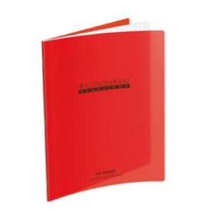 CAHIER PIQUE COUVERTURE POLYPRO A4 96P SEYES ROUGE