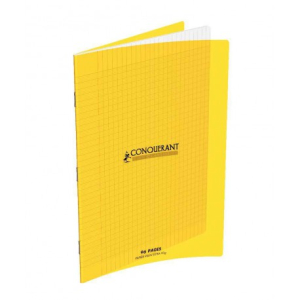 CAHIER PIQUE COUVERTURE POLYPRO 24X32 96P SEYES JAUNE