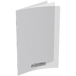 CAHIER PIQUE COUVERTURE POLYPRO  24X32 96P Q5X5 TRANSPARENT