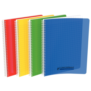 CAHIER SPIRALE-RELIURE INTEGRALE-A4 COUVERTURE POLYPRO SEYES 100P