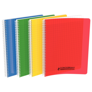 CAHIER SPIRALE-RELIURE INTEGRALE-A4 COUVERTURE POLYPRO SEYES 180P