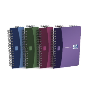 CARNET SPIRALE COUVERTURE POLYPRO 180P 9X14 5X5