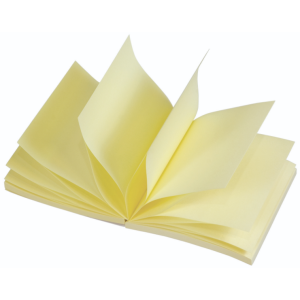 BLOC 100 FLES NOTES REPOSITIONNABLES  ZIG-ZAG 75X75 Z NOTES "STYLE POST-IT"