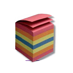 BLOC CUBE ENCOLLE COULEUR