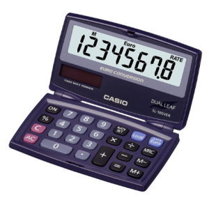 CALCULATRICE DE POCHE CASIO SL 100 VER