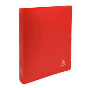 CLASSEUR 4 ANNEAUX DOS 30- POLYPRO- A4 MAXI ROUGE  512805E