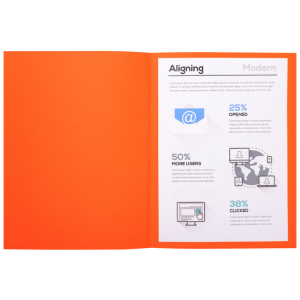 PAQUET 100 CHEMISES FOREVER 220-100% RECYCLE-24X32-ORANGE