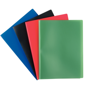 PORTE-DOCUMENTS MEMPHIS A4. 100 POCHETTES/200 VUES NOIR