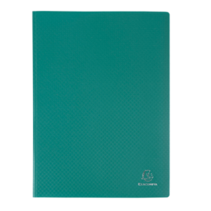 PORTE-DOCUMENTS MEMPHIS A4. 50 POCHETTES/100 VUES VERT