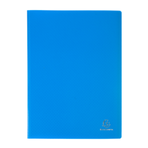 PORTE-DOCUMENTS MEMPHIS A4. 10 PTTES/20 VUES BLEU F