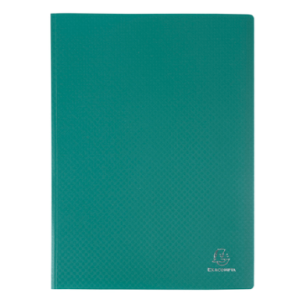 PORTE-DOCUMENTS MEMPHIS A4. 10 PTTES/20 VUES VERT