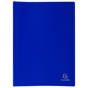 PORTE-DOCUMENTS MEMPHIS A4. 60 POCHETTES/120 VUES BLEU MARIN