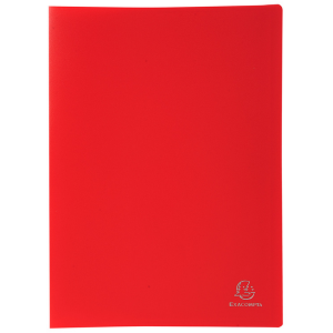 PORTE-DOCUMENTS MEMPHIS A4. 60 POCHETTES/120 VUES ROUGE