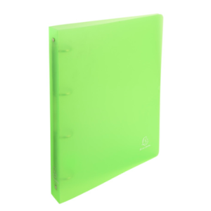 CLASSEUR A4 POLYPRO SILKY DOS 40 VERT TRANSPARENT