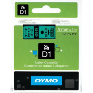 RUBAN DYMO POCKET/4500 9MM NOIR/VERT