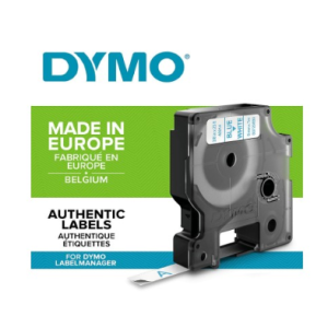 RUBAN DYMO D1 9MMX7M ECRITURE BLEU SUR RUBAN BLANC