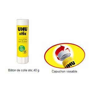 BATON COLLE UHU STICK 40 GRS