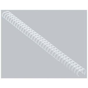 100 RELIURES METAL 9.5MM BLANC