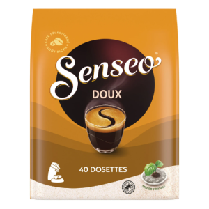 PAQUET 40 DOSETTES SENSEO DOUX
