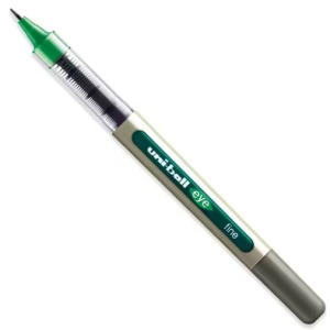 STYLO ROLLER UNIBALL EYE UB157  POINTE MOY 0.7 VERT CLAIR