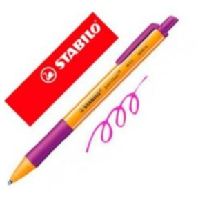 STABILO STYLO BILLE RETRACTABLE - POINTBALL 6030 - POINTE MOYENNE - LILAS