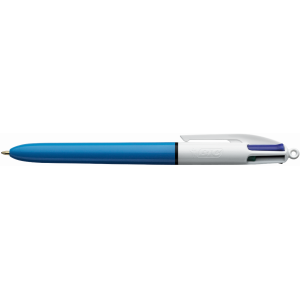 STYLO BIC 4 COULEURS MOYEN CORPS BLEU