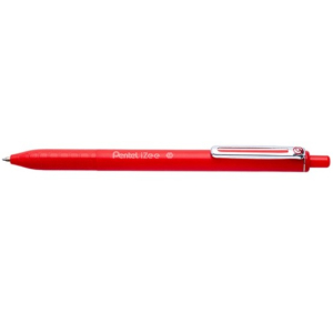 PENTEL STYLO BILLE RETRACTABLE IZEE ROUGE