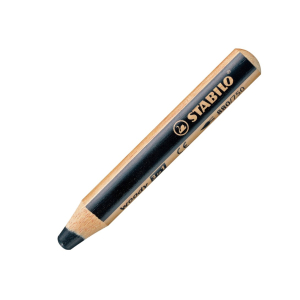 CRAYON DE COULEUR STABILO WOODY 3in1 - noir - (fonctionne sur tableau blanc)