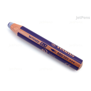 CRAYON DE COULEUR STABILO WOODY 3in1 - violet - (fonctionne sur tableau blanc)