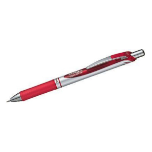 PENTEL STYLO ROLLER RETRACTABLE ENERGEL BL77 ROUGE