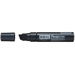 MARQUEUR PENTEL PERMANENT N50XL BISEAUTE NOIR