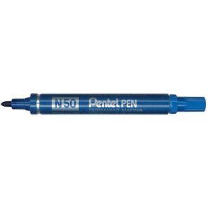 MARQUEUR PENTEL  PERMANENT N50 OGIVE BLEU