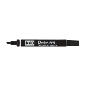 MARQUEUR PEN PERMANENT BISEAUTEE NOIR