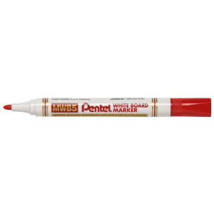 MARQUEUR TABLEAU BLANC PENTEL MW85 OGIVE ROUGE