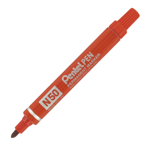 MARQUEUR PENTEL PERMANENT N50 OGIVE ORANGE