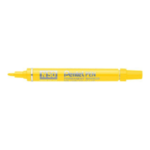 MARQUEUR PENTEL PERMANENT N50 OGIVE JAUNE