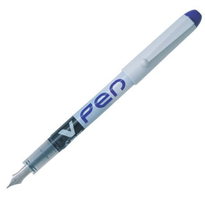 STYLO PLUME V PEN JETABLE BLEU