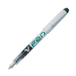 STYLO PLUME V PEN JETABLE VERT