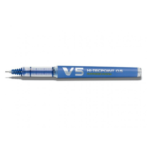 STYLO ENCRE LIQUIDE PILOT V5 BLEU RECHARGEABLE