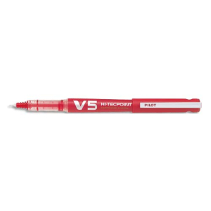 STYLO ENCRE LIQUIDE PILOT V5 ROUGE RECHARGEABLE