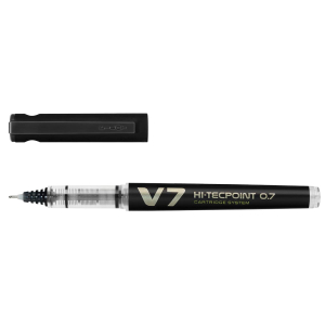 STYLO ENCRE LIQUIDE PILOT V7 NOIR RECHARGEABLE