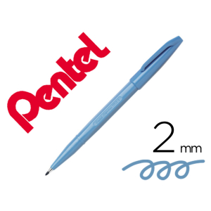 FEUTRE PENTEL SIGN PEN S520 PTE FINE ACRYLIQUE BLEU CIEL