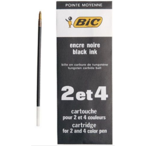 RECHARGE BIC 2&4 COULEURS M NOIR