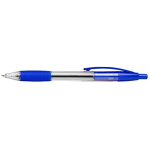 STYLO BILLE GRIP RETRAC BLEU K502