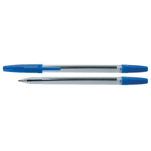 STYLO BILLE CRISTAL POINTE MOYENNE  BLEU