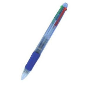 STYLO BILLE 4 COULEURS RETRACTABLE