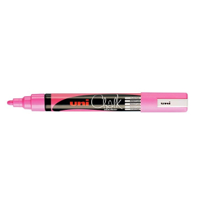 UNI POSCA CHALK MARQUEUR CRAIE PTE MOY ROSE FLUO