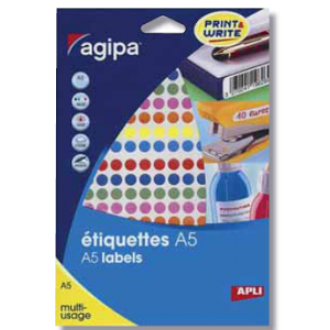  2058 PASTILLES ADHÉSIVES Ø 8 MM ASSORTIES