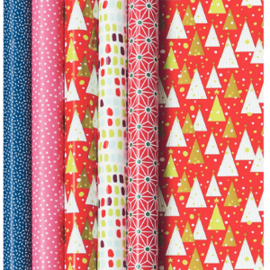 BOITE 10 ROULEAUX PAPIER CADEAU  ASSORTIS 2X0.70 M